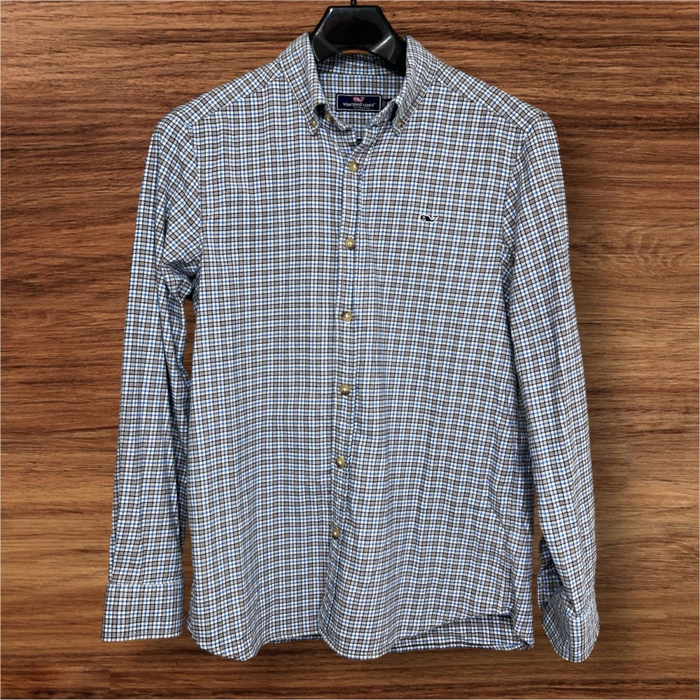 Vineyard Vines Men’s Plaid Flannel Long Sleeve Button Down. Medium.